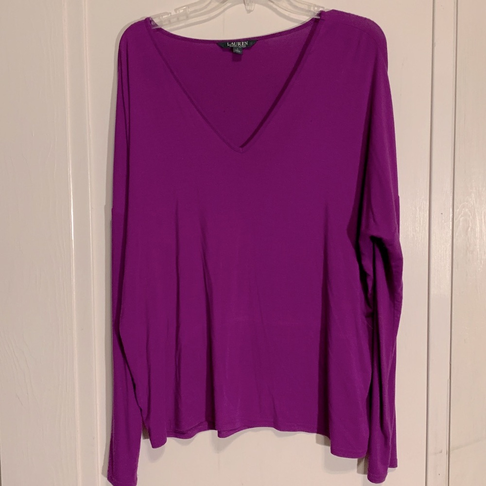 Lauren by Ralph Lauren v-neck pullover size Large